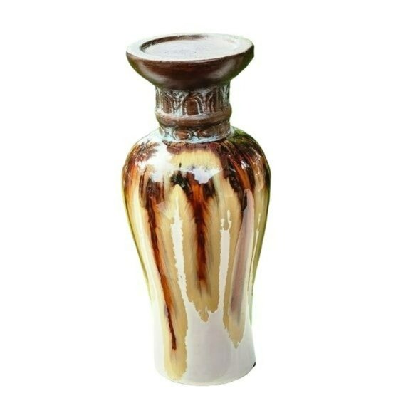 Vintage Ceramic Pillar‎ Candle Holder 12in - Picture 1 of 12